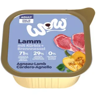 Wow Lamm mit Kürbis - jagnięcina z dynią i pokrzywą 150 g - Mokra karma dla psów - miniaturka - grafika 1