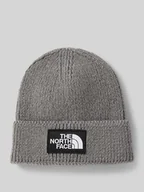 Czapki męskie - Czapka beanie z imitacji dzianiny z naszywką z logo model ‘Box’ - miniaturka - grafika 1