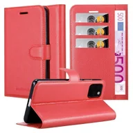 Etui i futerały do telefonów - Etui ochronne Cadorabo do Apple iPhone 11 PRO MAX w kolorze czerwonym etui na telefon komórkowy z magnetycznym zamknięciem - miniaturka - grafika 1