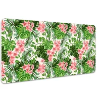 Podkładki pod mysz - Podkładka pod mysz i klawiaturę Hibiskus 100x50 cm, Dywanomat - miniaturka - grafika 1