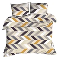 Pościel - Pościel bawełniana 220x200  z kory POLSKA KORA bez prasowania geometryczny - miniaturka - grafika 1