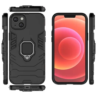 Ring Armor etui do iPhone 14 pancerny pokrowiec uchwyt magnetyczny ring czarne - Etui i futerały do telefonów - miniaturka - grafika 6