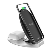 Ładowarki do telefonów - Ładowarka indukcyjna 2w1 HAVIT W3005 Czarny - miniaturka - grafika 1