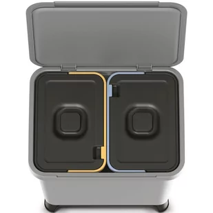 ŚMIETNIK KOSZE NA ŚMIECI SYSTEMA 2W1 SMOOTH GRAY - Kosze na śmieci - miniaturka - grafika 3