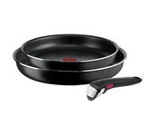 Zestawy garnków i patelni - Tefal - Zestaw patelni 3 szt INGENIO EASY COOK &amp; CLEAN BLACK - miniaturka - grafika 1