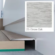 Listwy przypodłogowe - Arbiton Profil podłogowy CS25 zakończeniowy dąb śnieżny 1,2 m - miniaturka - grafika 1