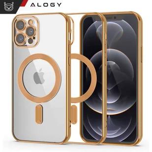 Etui MagSafe Case do Apple iPhone 14 Pro Max Alogy Glamour Luxury Ring obudowa Złote przezroczyste - Etui i futerały do telefonów - miniaturka - grafika 11