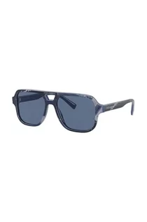 Okulary przeciwsłoneczne - Dolce & Gabbana okulary przeciwsłoneczne dziecięce kolor niebieski 0DX4003 - grafika 1