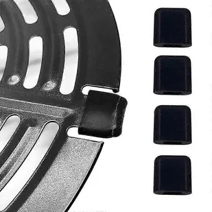 3/5 /10szt Frytkownica powietrzna Guma, zderzaki Część do frytkownicy powietrznej Grill Pan Odporność na ciepło Czarny 5PCS - Akcesoria i części AGD - miniaturka - grafika 1