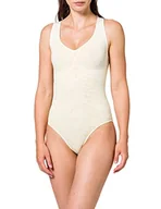 Body - bellycloud Damskie body Big Paisley, Biały - Elfenbein (szampan 194), 46 PL - miniaturka - grafika 1