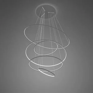 Lampa wisząca Ledowe okręgi No.5 Φ150 cm 4k czarna ściemnialna Altavola Design (Barwa światła barwa dzienna, Kierunek padania światła do wewnątrz, Kolor Czarny, Możliwość ściemniania tak) - Lampy sufitowe - miniaturka - grafika 1