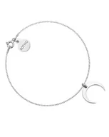 Bransoletki - Srebrna bransoletka z księżycem - miniaturka - grafika 1