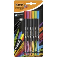 Przybory szkolne - BIC Cienkopisy Intensity fine mix rainbow 6 kolorów - miniaturka - grafika 1