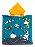 Okrycia kąpielowe dla dzieci - Le Comptoir de la Plage Ponczo kąpielowe "Galactic" w kolorze niebiesko-żółtym - 120 x 60 cm - miniaturka - grafika 1