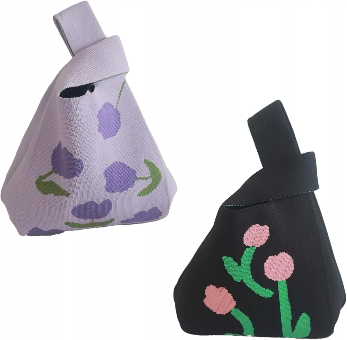 TORBA 2 SZTUKI 20X36CM WIELORAZOWA ZAKUPY EKO DZIERGANA BAWEŁNIANA WZORY
