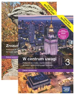 Pakiet podręczników Zrozumieć przeszłość, W centrum uwagi. Zakres rozszerzony. Liceum i technikum. Klasa 3. Edycja 2024 - Aneta - Podręczniki dla liceum - miniaturka - grafika 1
