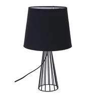 Lampy stojące - Lumarko Lumarko Lampa Stołowa Z Podstawą Metalową Szprosową 23x40 Cm Czarna! 1704001216 Alt - miniaturka - grafika 1