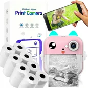 Aparaty natychmiastowe - APARAT NATYCHMIASTOWY CYFROWY Z DRUKARKĄ + 8 ROLEK - miniaturka - grafika 1