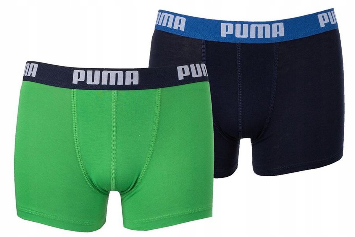 Puma Boys Basic Boxer 2P Green / Blue