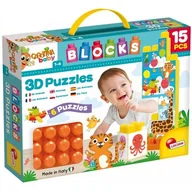 Klocki - Lisciani Carotina Baby Klocki z obrazkiem 1 - miniaturka - grafika 1