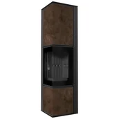 Piece wolnostojące - Piec stalowy koza TORA/L 8 kW fi 150 spiek OXIDE MORO czarny domykanie - miniaturka - grafika 1