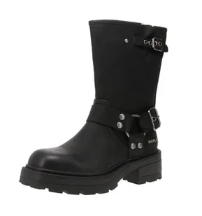 Replay Brigitte Boot damskie kozaki półdługie, 003 czarny, 38 EU - Kozaki damskie - miniaturka - grafika 1