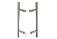 Zawiasy, okucia i inne akcesoria - Uchwyt dwustronny WALA P45 fi 40 X=1400 L=1600 stal nierdzewna 304 szlifowana zaślepka Z1 (gr.profila 32-110 mm) - miniaturka - grafika 1