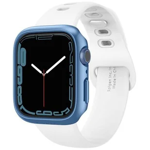 Spigen Etui Thin Fit do Apple Watch 7 41mm) Niebieski - Akcesoria do smartwatchy - miniaturka - grafika 1