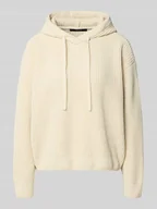 Swetry damskie - Sweter z dzianiny o kroju regular fit z kapturem model ‘NEAT’ - miniaturka - grafika 1