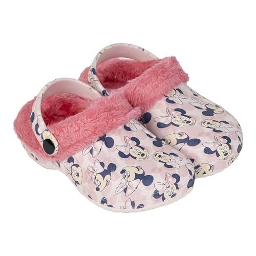 CERDÁ LIFE'S LITTLE MOMENTS Kapcie dziecięce z motywem pluszowym Minnie, kapcie dziecięce, Różowy kolor, 28/29 EU
