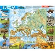 Puzzle - DEMART Puzzle ramkowe Europa fizyczna - miniaturka - grafika 1