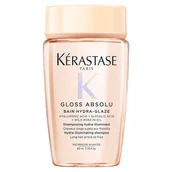 Szampony do włosów - Kerastase Gloss Absolu Hydra Glaze, kąpiel, szampon nawilżająco-nabłyszczający do włosów puszących się, 80ml - miniaturka - grafika 1