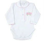 Body dla niemowląt - BODY NIEMOWLĘCE DŁUGI RĘKAW RĘKAWEK ROZM. 56 Pampicio - miniaturka - grafika 1