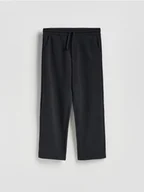 Spodnie sportowe męskie - Reserved - Spodnie dresowe z bawełną - czarny - miniaturka - grafika 1