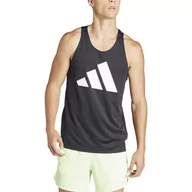 Koszulki sportowe męskie - adidas Męska koszulka bez rękawów Run It, S czarna - miniaturka - grafika 1