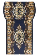 Wycieraczki - Granatowy elegancki chodnik na metry D7-M00 - miniaturka - grafika 1