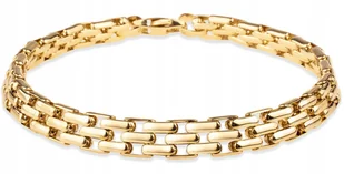 ZŁOTA KLASYCZNA BOGATA BRANSOLETA MĘSKA 14KT 585 + DEDYKACJA - Bransolety męskie - miniaturka - grafika 1
