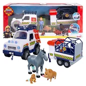 Figurki dla dzieci - Simba Strażak Sam Ratownictwo Weterynaryjne Zestaw Interaktywny Pojazd + Figurki - miniaturka - grafika 1