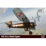 Kolekcjonerskie modele pojazdów - Ibg Model do sklejania PZL P.11c Polish Fighter Plane GXP-778471 - miniaturka - grafika 1