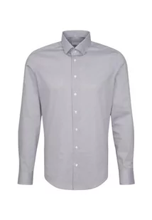 Seidensticker Męska koszula slim fit z długim rękawem, granatowy, 44 - Koszule męskie - miniaturka - grafika 1