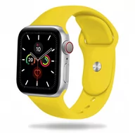 Akcesoria do smartwatchy - GK PROTECTION, Silikonowa opaska do Apple Watch 1/2/3/4/5/6/7/SE (38/40/41 mm), żółty - miniaturka - grafika 1