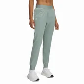 Spodnie sportowe damskie - Spodnie damskie Under Armour Rival Hi Rise Woven Pant Rozmiar: XS / Kolor: zielony - miniaturka - grafika 1