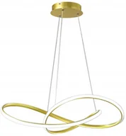 Lampy sufitowe - NOWOCZESNA LAMPA WISZĄCA ZŁOTY ŻYRANDOL LED 48W z PILOTem GLAMOUR - miniaturka - grafika 1