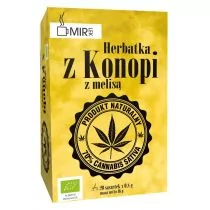 Mir-Lek BIO Herbata z konopi EKO z melisą (20 saszetek) Mir-Lek - Odchudzanie i oczyszczanie - miniaturka - grafika 1