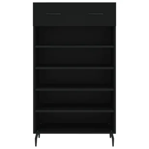 Szafka na buty, czarna, 60x35x105 cm, materiał drewnopochodny Lumarko! - Szafki na buty - miniaturka - grafika 7