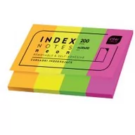 Przybory szkolne - Interdruk Zakładki indeksujące neon 200szt - miniaturka - grafika 1