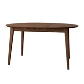 Stoły - Stół rozkładany okrągły dębowy 90 - 140 cm tabacco Orbetello - miniaturka - grafika 1