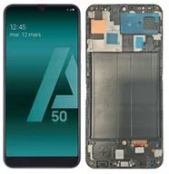 Części serwisowe do telefonów - WYŚWIETLACZ EKRAN LCD DO SAMSUNG A50 INCELL RAMKA - miniaturka - grafika 1
