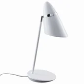 Lampy stojące - Stojąca LAMPKA biurkowa Elmo Tavolo Bianco Orlicki Design stołowa LAMPA nocna do sypialni biała - miniaturka - grafika 1