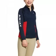 Koszulki sportowe damskie - ARIAT Bluzka młodzieżowa SUNSTOPPER TEAM 2.0 SS20 - navy - miniaturka - grafika 1